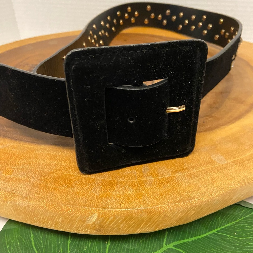 Zara Velvet Blinged Rhinestone Belt